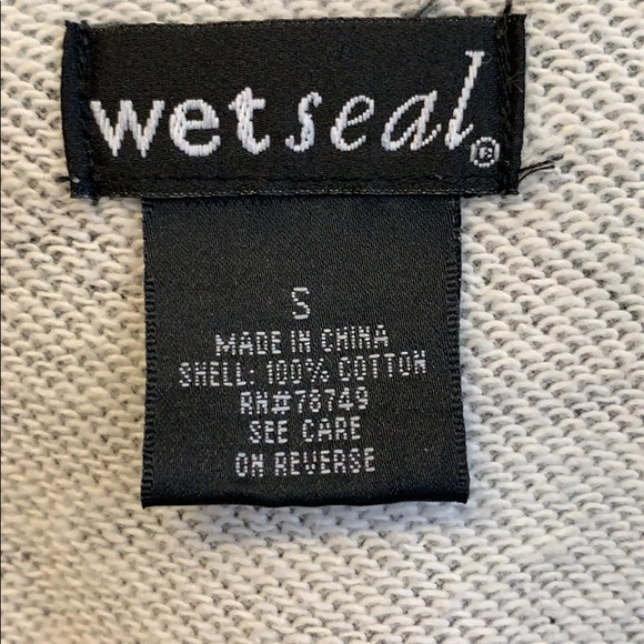 WET SEAL Distressed Camo Print Snap Button Crop Blazer Jacket VINTAGE Y2K S - Picture 8 of 8